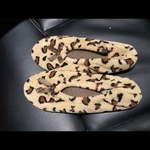 Leopard sock slippers